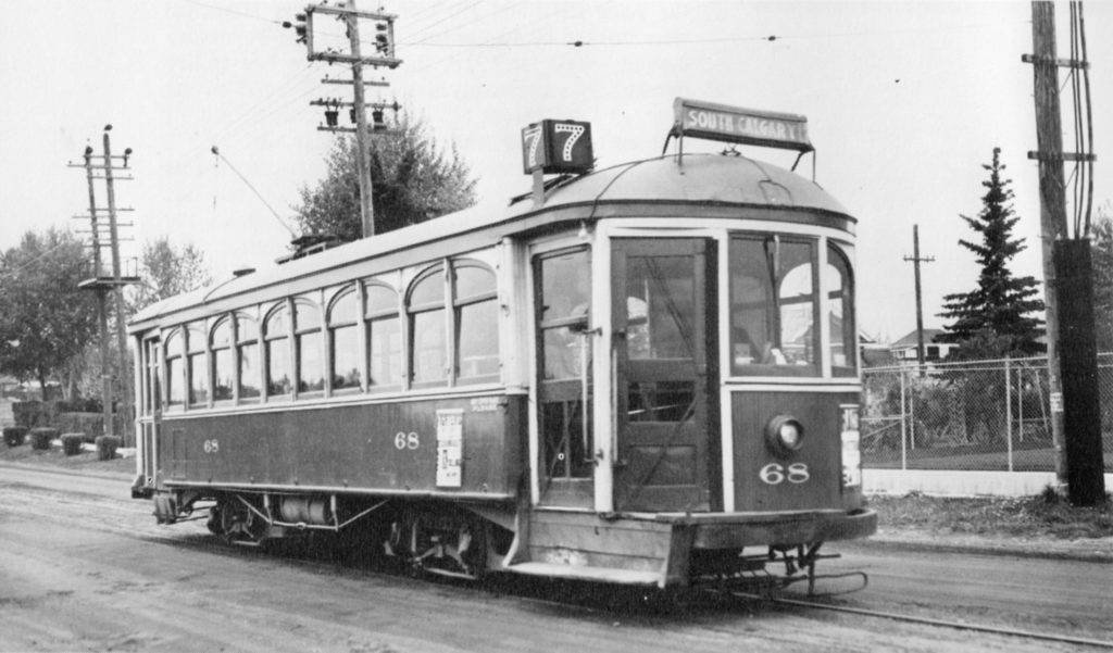 It was a typical Sunday, November 7, 1948, the suburban quiet occasionally interrupted by the familiar squeak and rattle of the old South Calgary streetcar.  By Monday morning’s rush hour (such as it was back then), a diesel bus was temporarily on the route.
